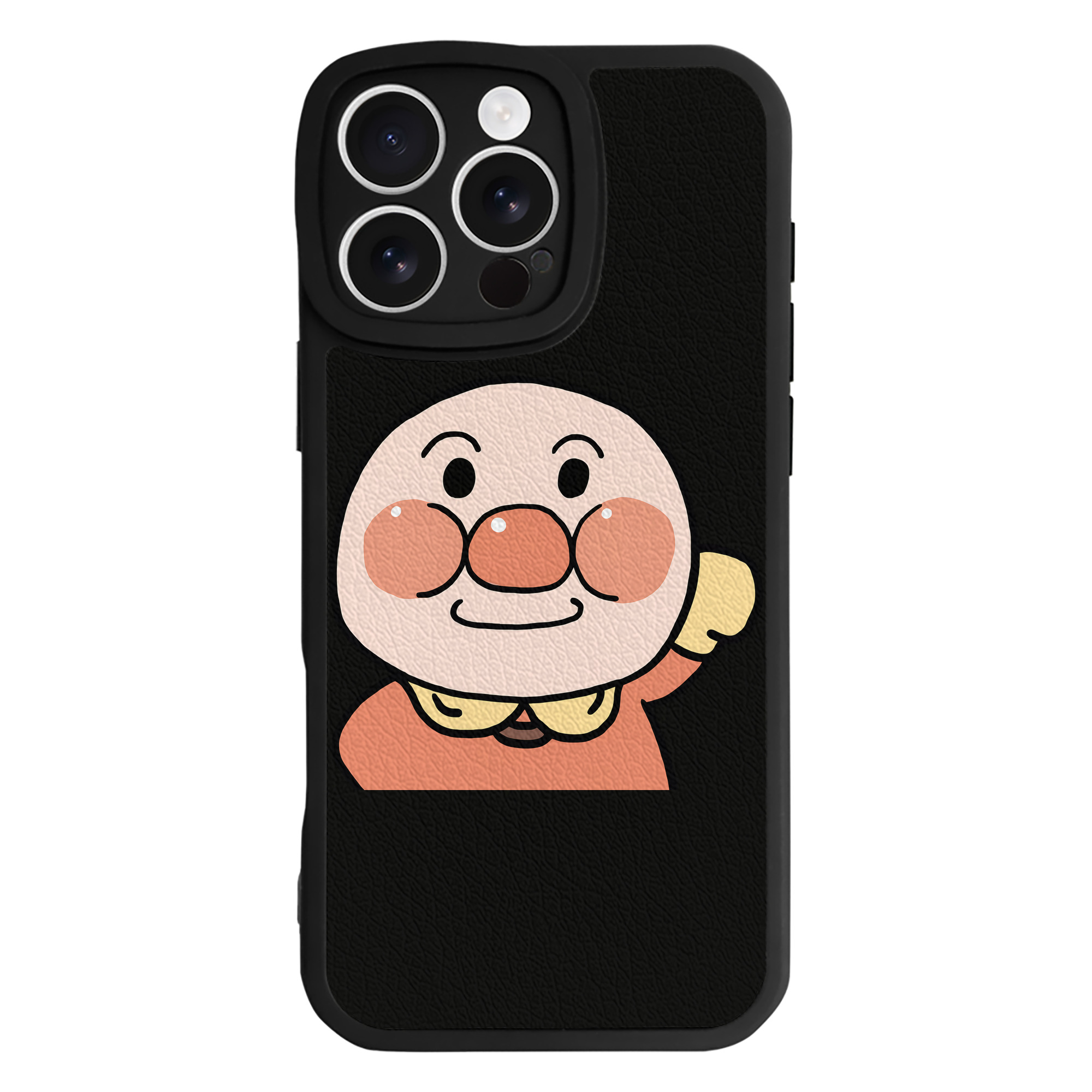 （画像用） アンパンマン Anpanman 【iPhone 16シリーズ対応】シリコンスマホケース（レザー調） 材質：シリコン